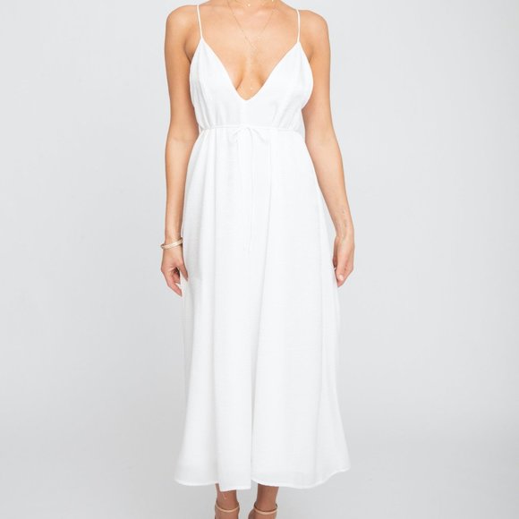 knee length dresses for ladies Hannah Art Wear Olivia Midi Dress Fernando Sky  Thistle Hill